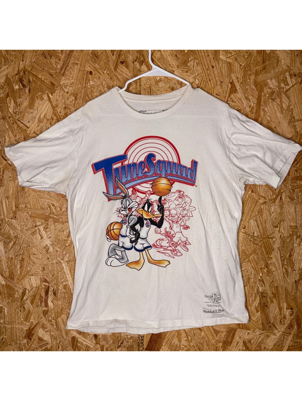 Mitchell & Ness Space Jam Tune Squad Mens L White Tee Used